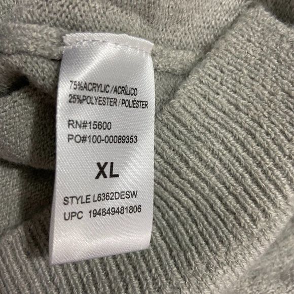 NWT WIT & WISDOM Grey Crew Neck‎ Star Sweater (XL) - Picture 8 of 9
